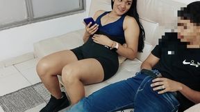 DIRTY LITTLE SLUT DEEP THROAT BIG COCK. SUCKING BALLS with RIMMING PROSTATE MASSAGE CUMSHOT