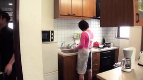 Mom and Son-In-Law Heat Up Watching Porn Together