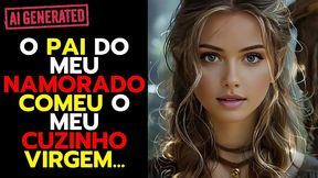 fui jogar bilhar com meu sogro e ele encacapou meu rabo virgem...