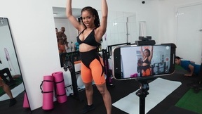 Cock-loving ebony Kira Noir gets gangbanged