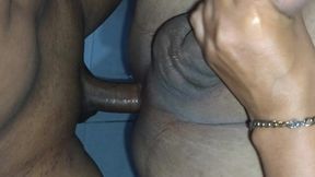 my cuckold husband gets anal fucked after he filmed me how his friend creampied my pussy so his ass is the next to get blacked