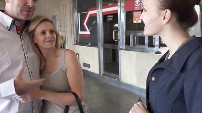 Group Anal for Money with a Busty MILF