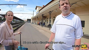 HUNT4K  Pretty lassie shows her amazing sexual skills to a rich man