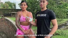 To Make Money, Busty Big-assed Latina Gal Agreed To Please a Stranger With Risky Outdoor Sex On Camera