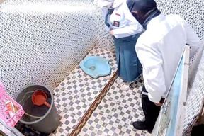 Fucking in the Toilet Doggy Style