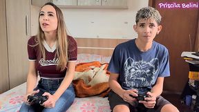 Mom left &mdash;  I loved riding my stepbro's cock&#x1F346; &mdash;  full scene in red