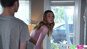 Stepbro wasnt going to take the blame of his bratty teen stepsis