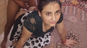 Plumpish Indian Babe Tempted Her Neighbor To Fuck Her Hard From Behind & Cum On Her Big Ass