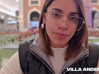 I conquer my stepsister in the shopping mall, and I PUT her in our old people's bed