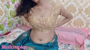 Indian Hot Beautiful Bhabhi Saree Romance and Fucking