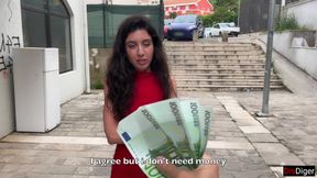 Cutie Plays Street Game and Gets Tempting Offer - Deepthroat , Rough Sex and Creampie