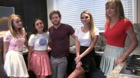 Lusty Guy Seeks Fun with Four Friends in Public Bath