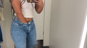 Girl was touching herself in the mall on the east side