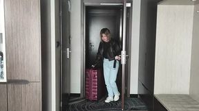 I Masturbate When Room Service Comes &mdash;  He Watches Then Fucks Me Rough and Gives Me a Messy Facial