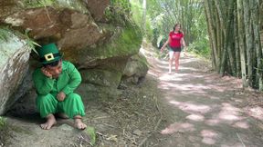 Little Elf Finds a Girl Lost in the Woods and in Exchange for Helping Her Get Out, He Gives Her a Delicious Fuck.
