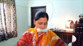 Real Indian Vlogger Wife: Gagged for the Very First Time!